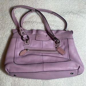 Purple coach purse